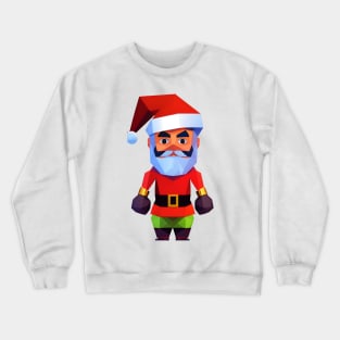 Santa Kickboxing Boxer Fighter Merry Kickmas Crewneck Sweatshirt